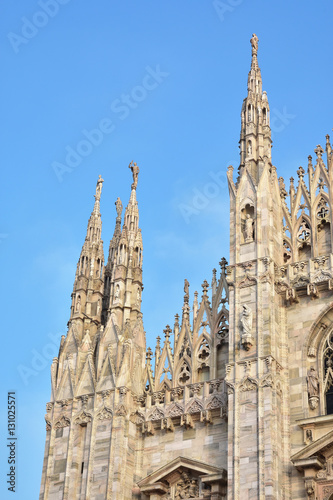 Milan Cathdreal gothic pinnacles