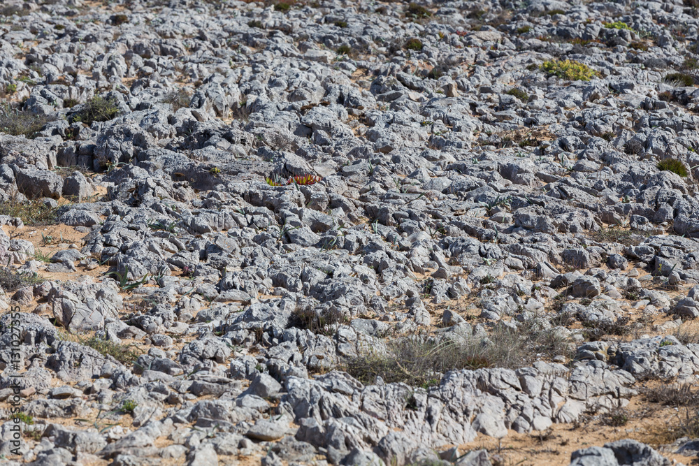 Landscape in Portugal with rock stones Landscape in Portugal with rock stones
