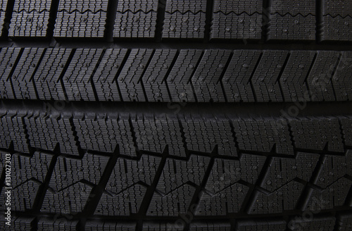Winter tires close-up