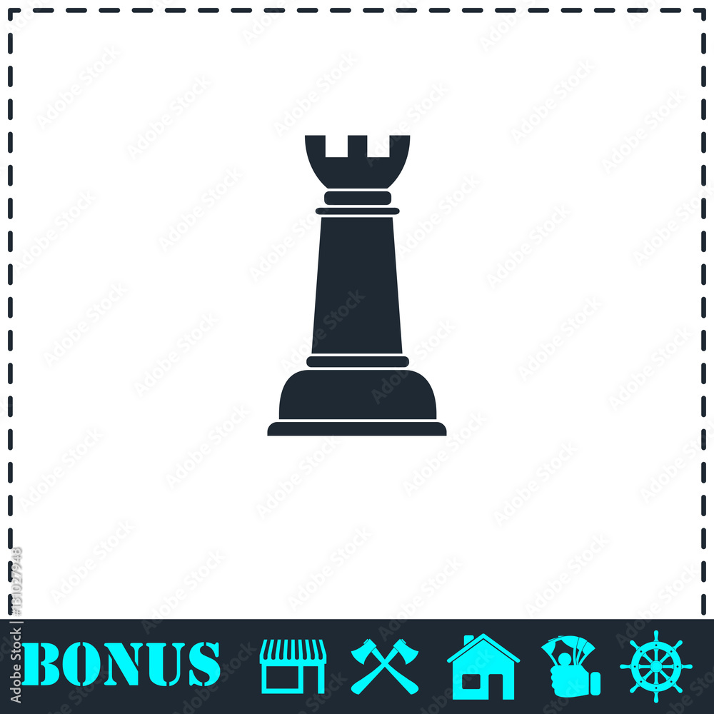 Chess icon flat