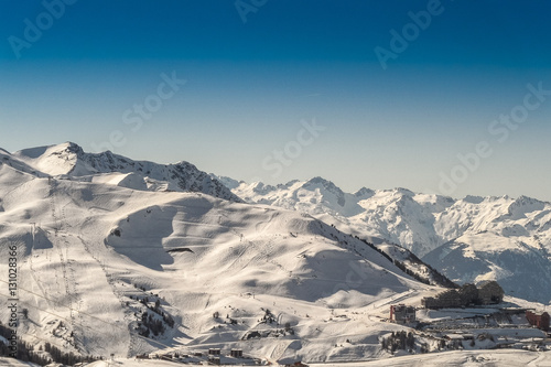 Views of the ski area Les arcs, France, © larisa_stock
