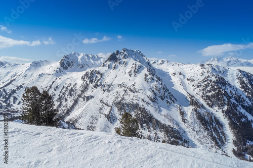 Views of the ski area Les arcs, France, © larisa_stock