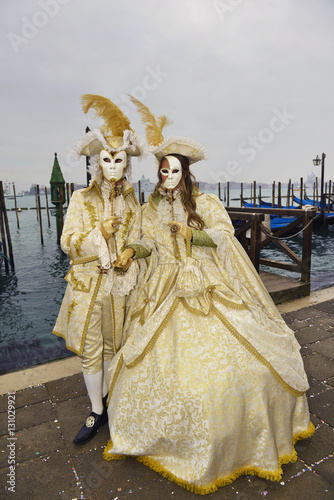 Venezia, maschere di carnevale.