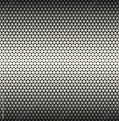 Abstract geometric black and white graphic design triangle halftone pattern