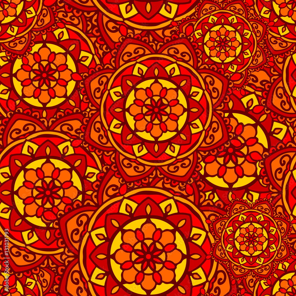seamless pattern mandala mosaic seamless pattern mandala mosaic