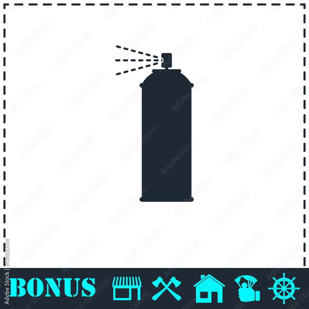 Spray icon flat Spray icon flat
