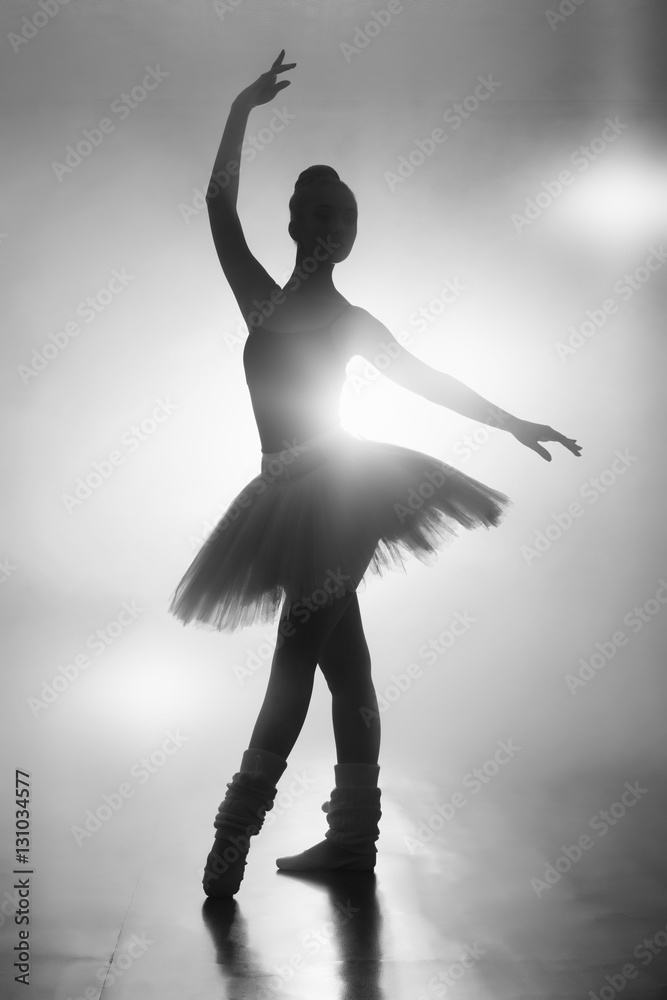 Obraz premium silhouette of a ballerina