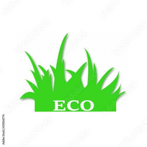 Grass sign vector