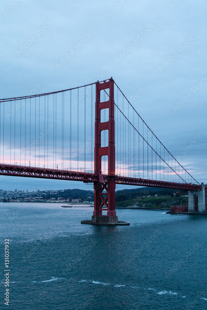 Sunrise Behind Golden Gate