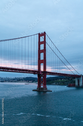 Sunrise Behind Golden Gate