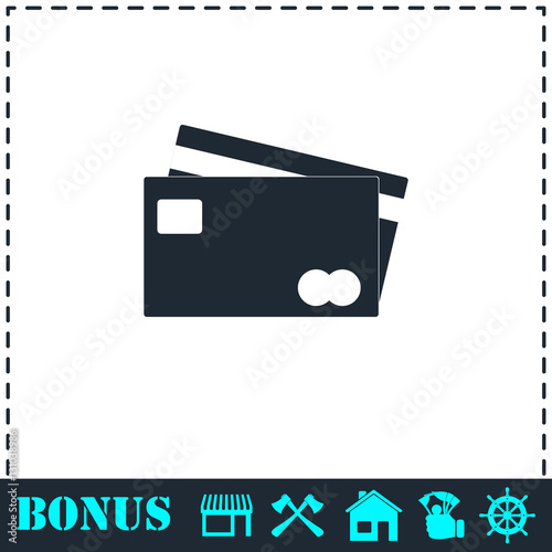 Credit Cards Payment icon flat
