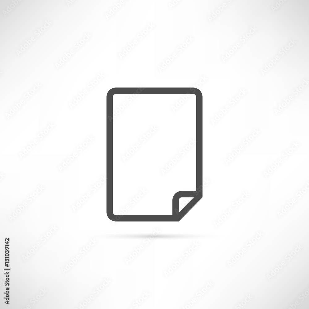 Flip Sheet Empty Icon Flip Sheet Empty Icon
