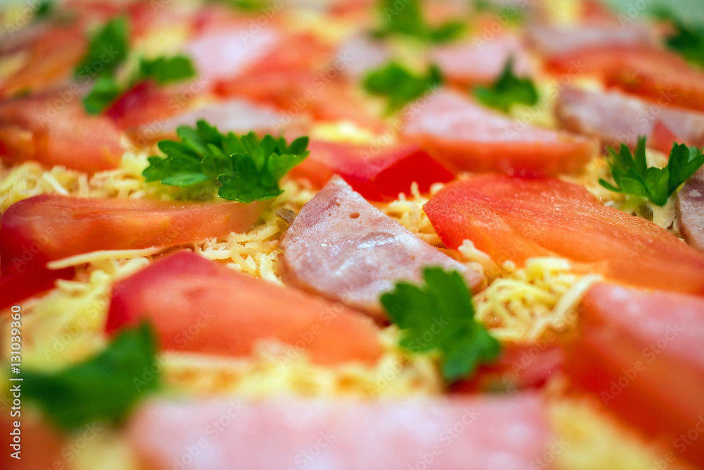 pepperoni  pizza close-up