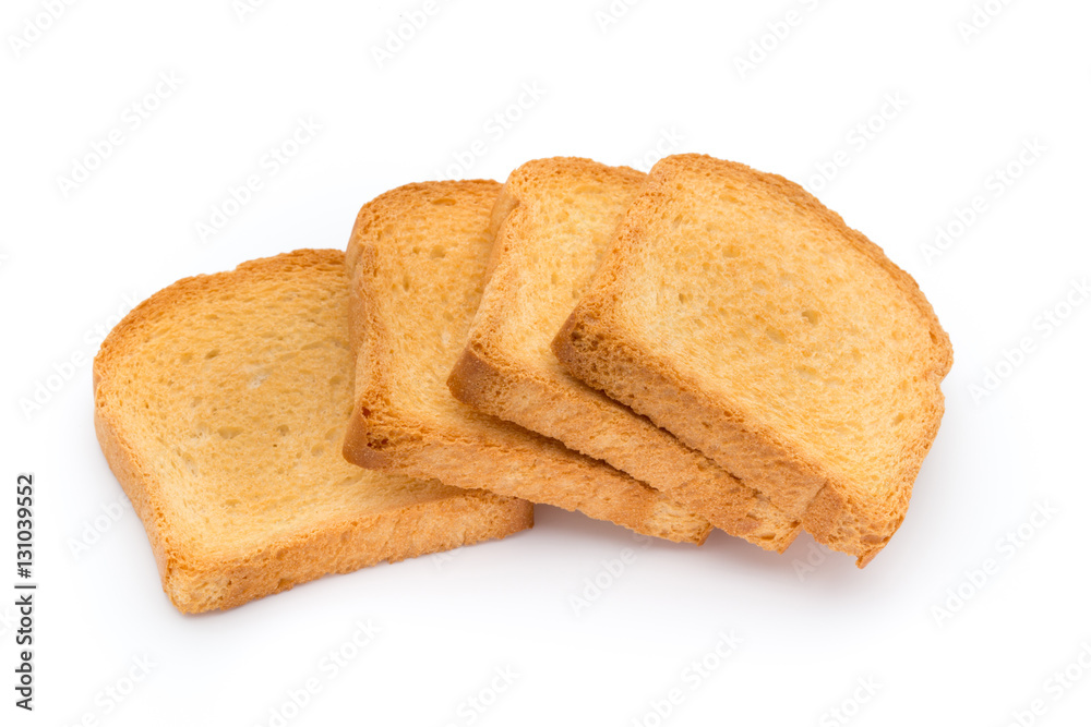 Slices of toast bread on wooden table, top view. Slices of toast bread on wooden table, top view.