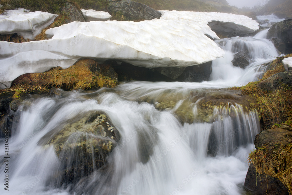 waterfall in Ukraine - on the Prut River waterfall in Ukraine - on the Prut River