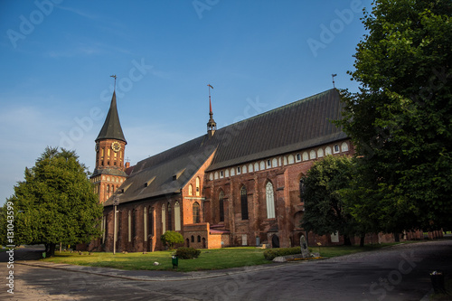 The restored Cathedral on Kant island, symbol of the city of Kaliningrad  photo