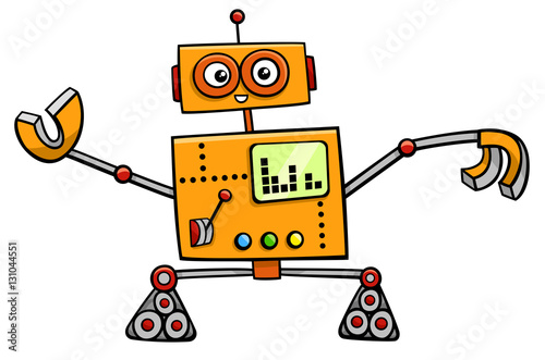 robot cartoon fantasy character