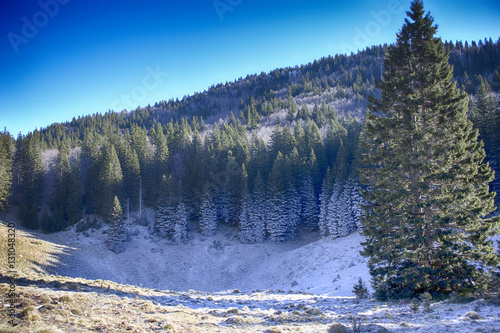 Winter wonderland on Velebit, mountain in Croatia - HDR photo