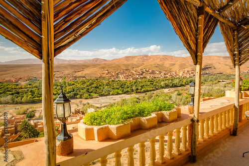 Obraz na płótnie Valley of the city Boumalne Dades, Morocco w salonie