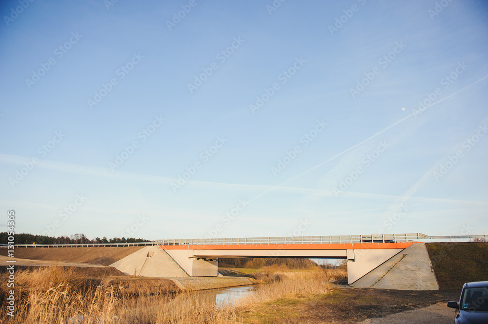 Highway bridge over the River