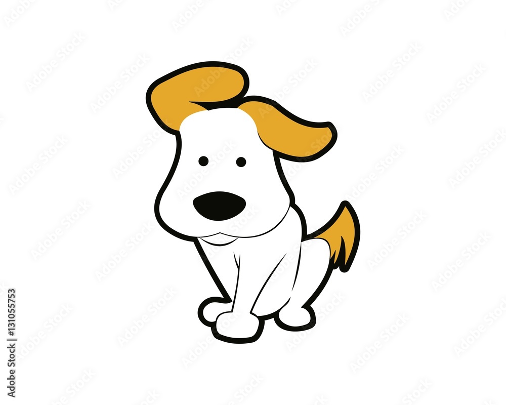 dog sitting cartoon vector animal dog sitting cartoon vector animal