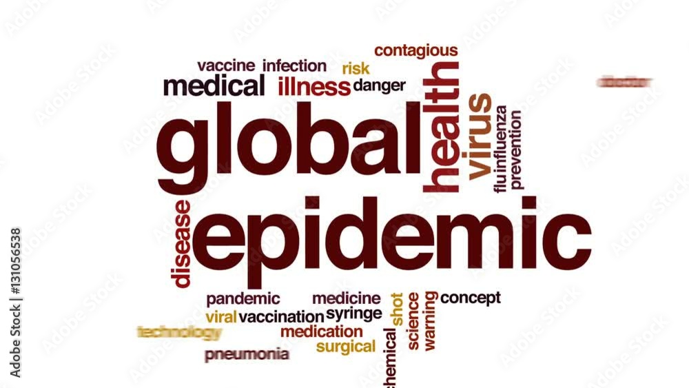 Global epidemic animated word cloud. Global epidemic animated word cloud.