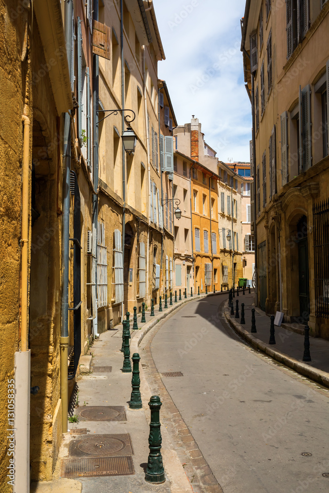 picturesque alley in Aix-en-Provence, France