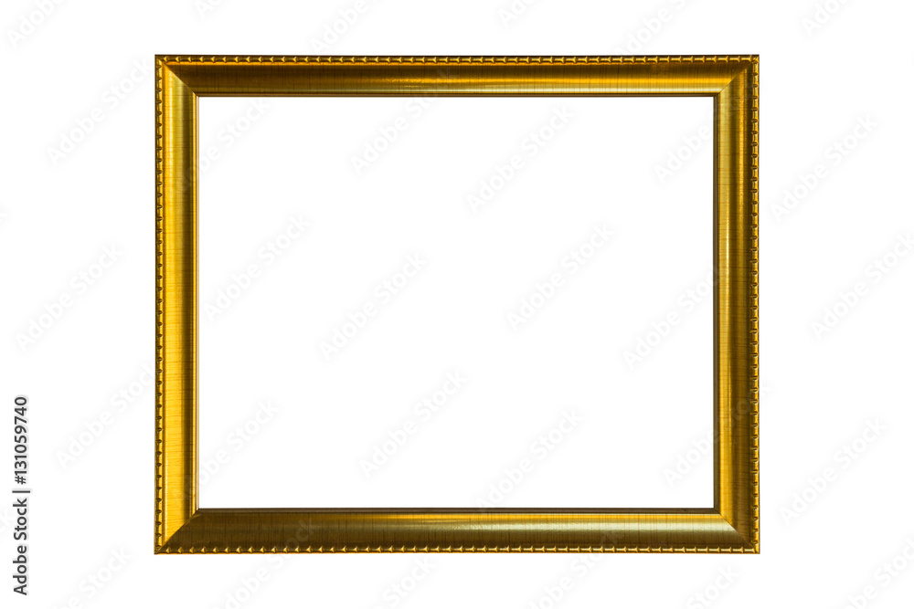 Classic wooden frame isolated on white Classic wooden frame isolated on white