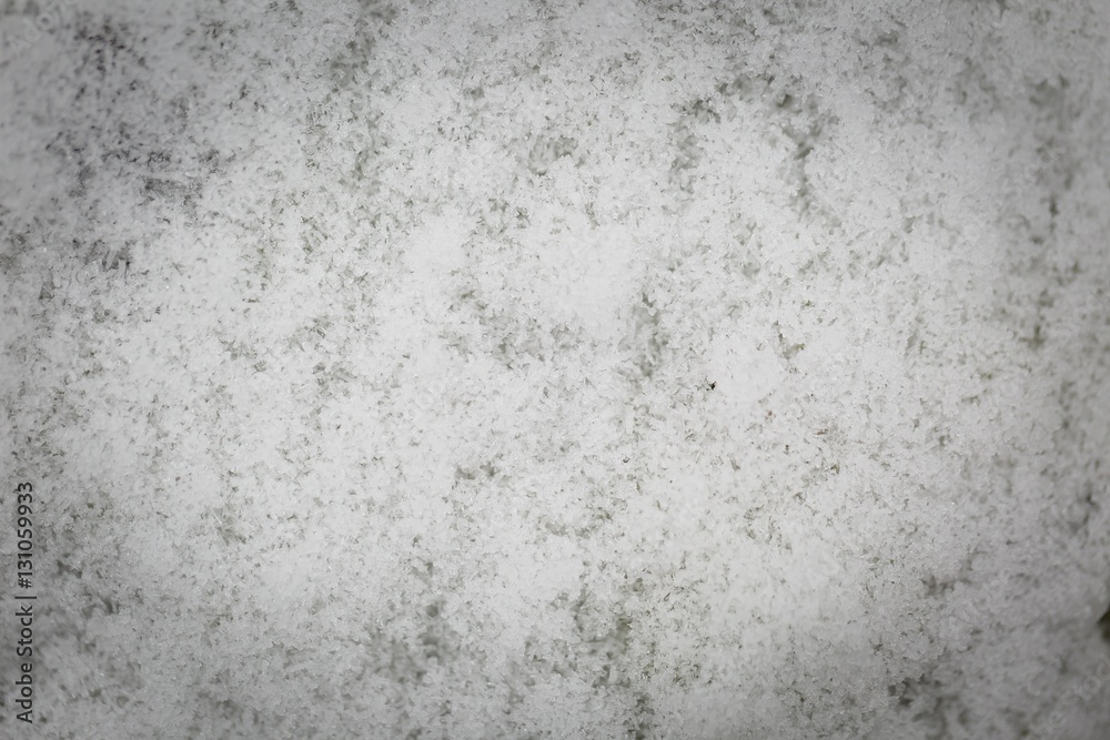 Snow texture in close up.