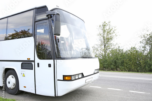 Big touristic bus outdoor
