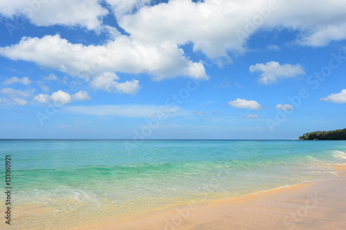 beautiful beach and tropical sea