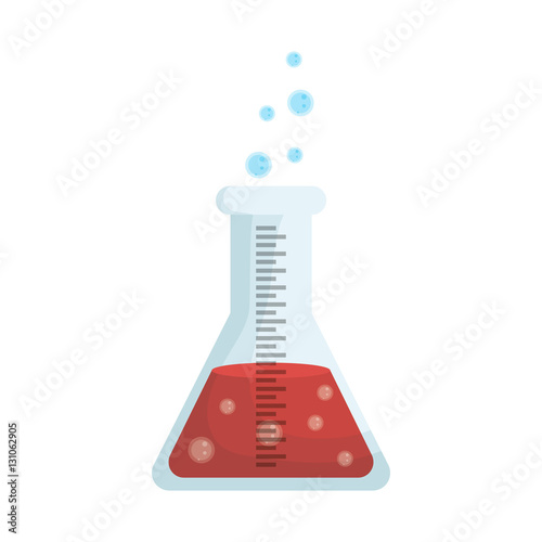 Flask chemistry lab icon vector illustration graphic design
