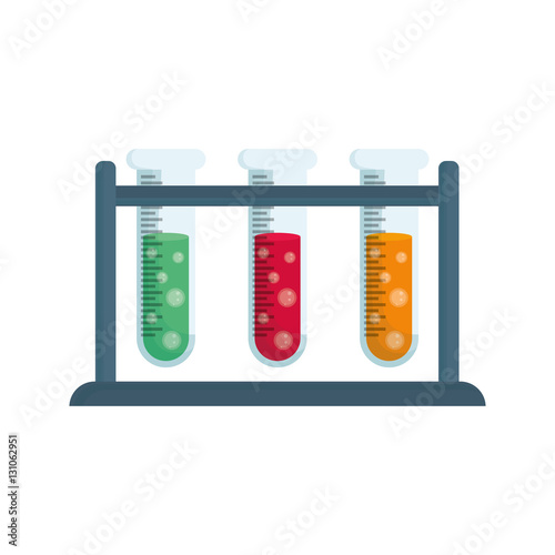 Flask chemistry lab icon vector illustration graphic design