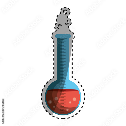 Flask chemistry lab icon vector illustration graphic design