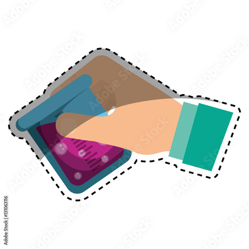Flask chemistry lab icon vector illustration graphic design
