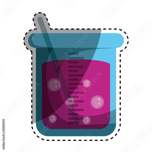 Flask chemistry lab icon vector illustration graphic design