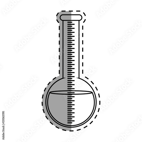 Flask chemistry lab icon vector illustration graphic design