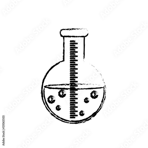 Flask chemistry lab icon vector illustration graphic design