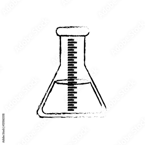 Flask chemistry lab icon vector illustration graphic design