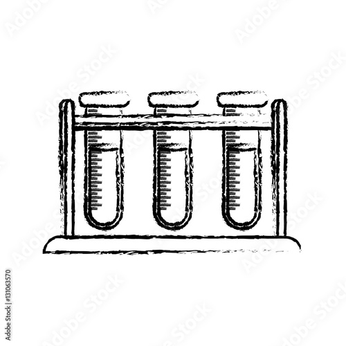 Flask chemistry lab icon vector illustration graphic design