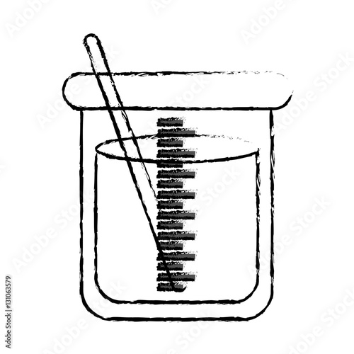 Flask chemistry lab icon vector illustration graphic design