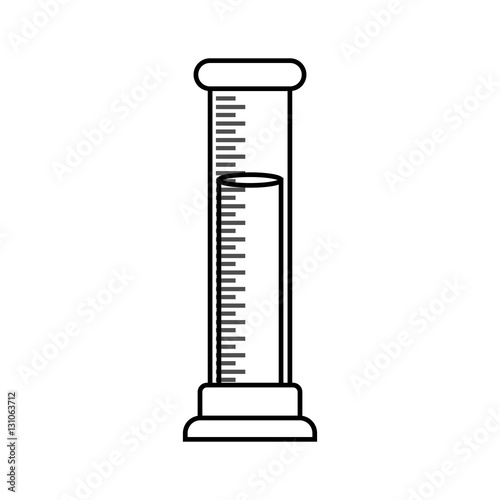 Flask chemistry lab icon vector illustration graphic design