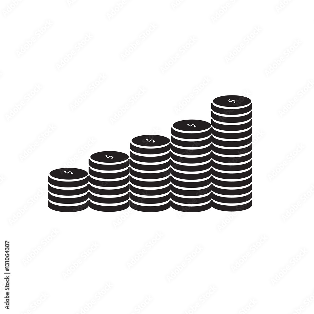 coin icon on white background. coin sign. coin icon on white background. coin sign.
