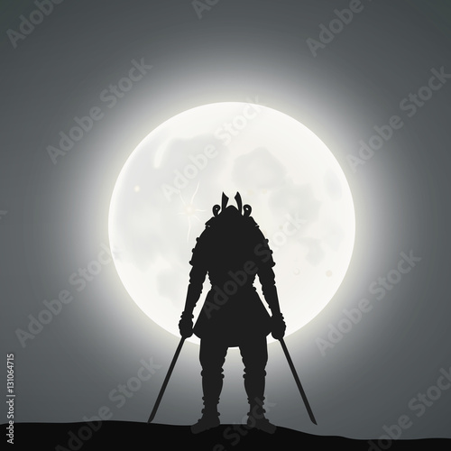 A Samurai Under The Moonlight 