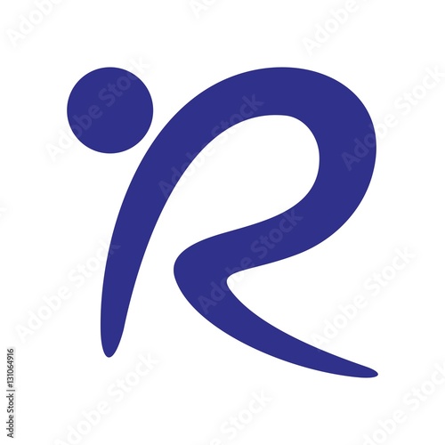 swoosh man symbol for fitness company. logo vector. icon template.