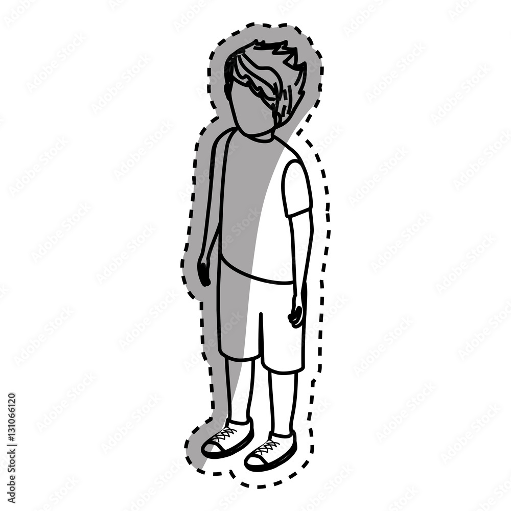 Young Man body complete icon vector illustration graphic design Young Man body complete icon vector illustration graphic design