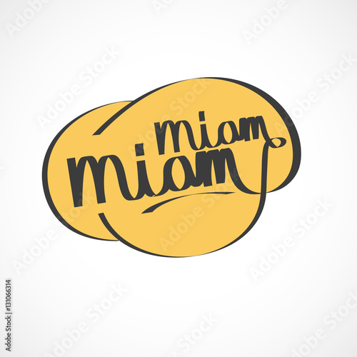 bulle dialogue"miam miam"