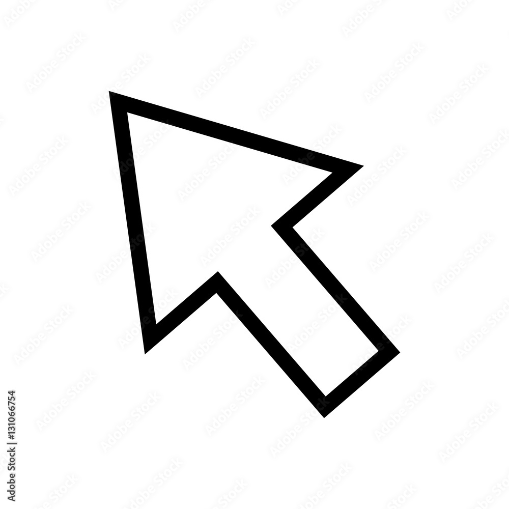 Isolated click cursor icon vector illustration graphic design