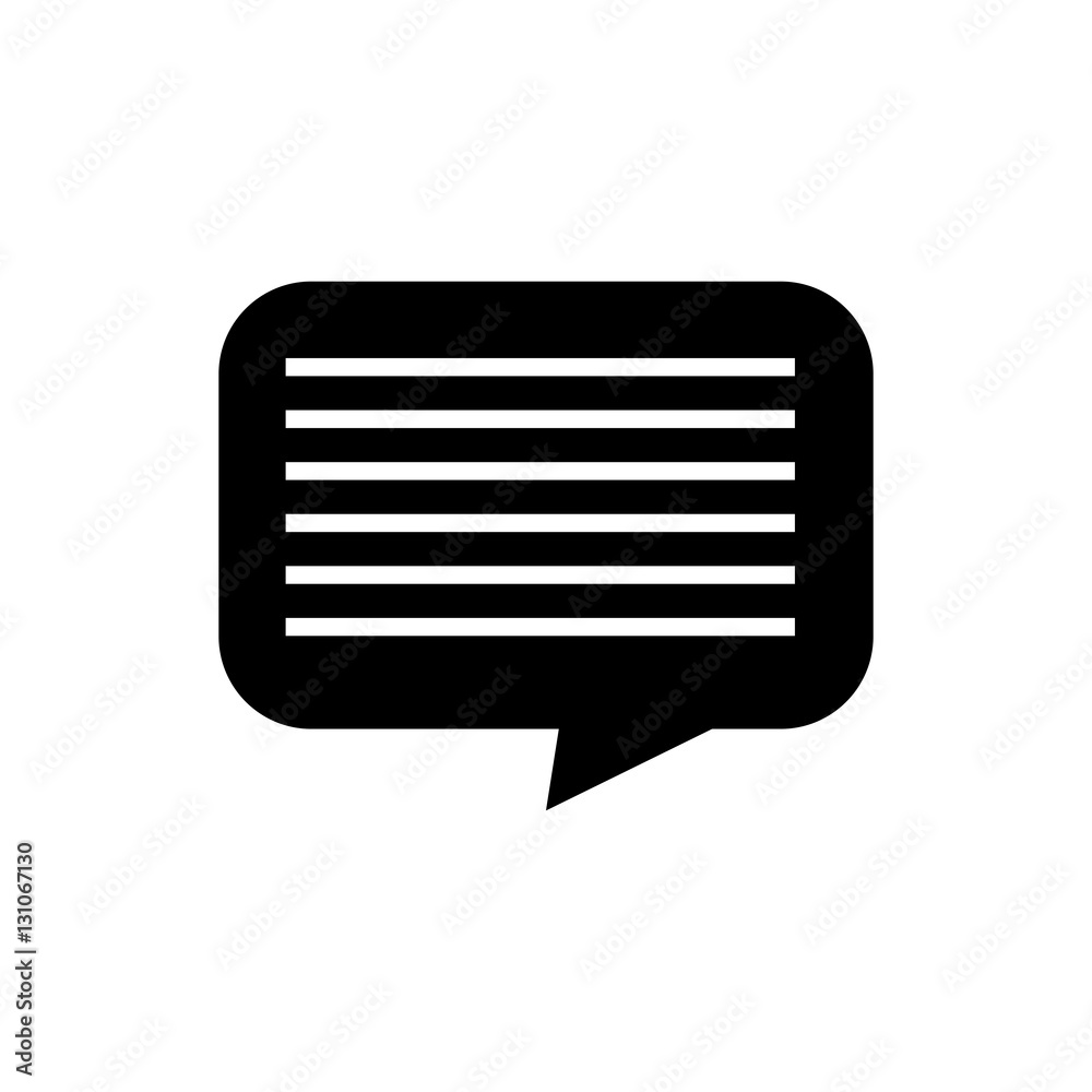 Chat bubble speakbox icon vector illustration graphic design