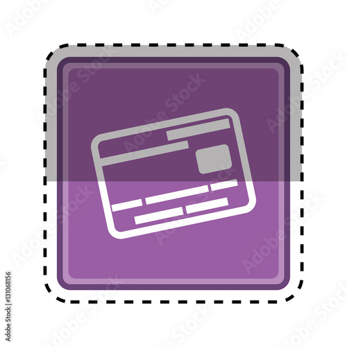 Money credit card icon vector illustration graphic design